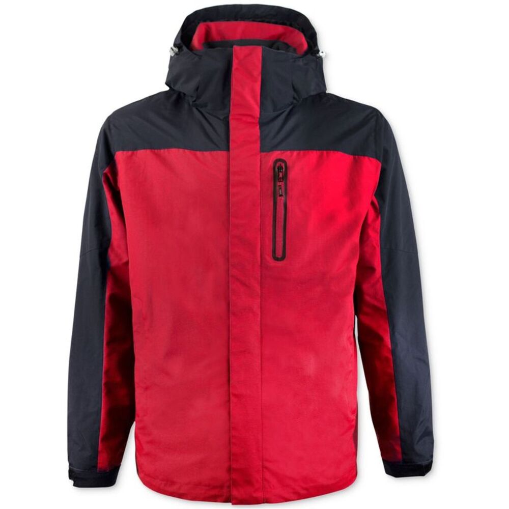 Hawke & Co. Mens Big & Tall Wind-Stopper Hooded Windbreaker Jacket, NWT